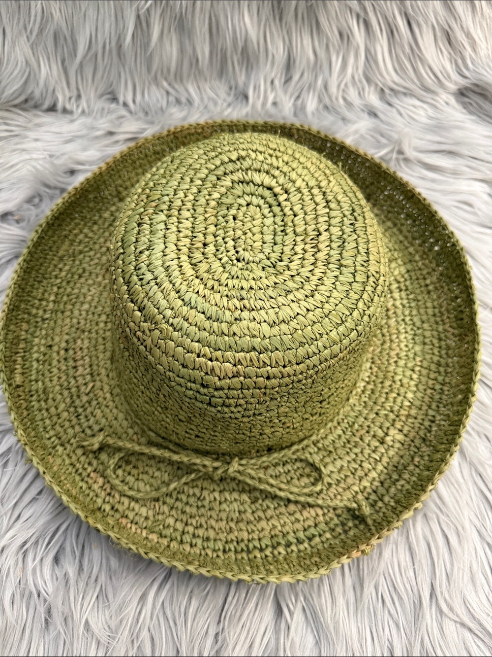 San Diego Hat Company Woven Straw Sun Hat with Bow Accent